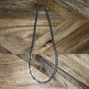 Vintage Braided Silver Necklace